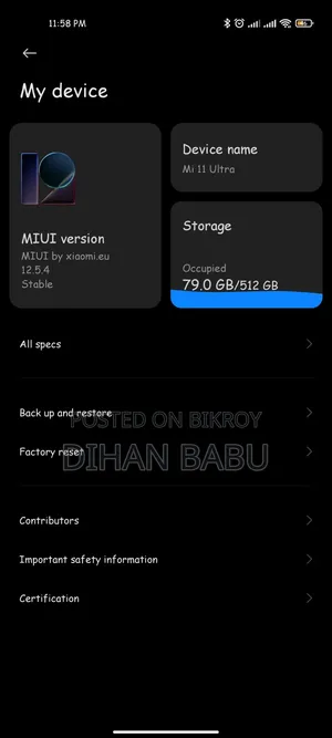 Xiaomi Mi 11 Ultra 512 GB White