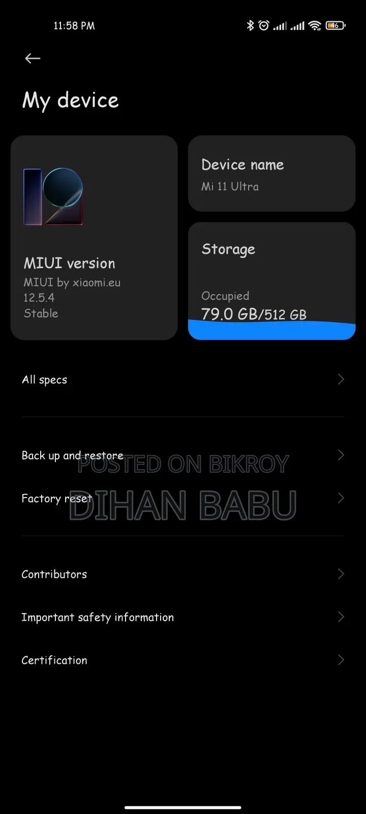 Xiaomi Mi 11 Ultra 512 GB White