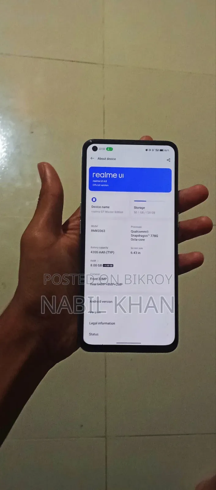 Realme GT Master Edition 128 GB White