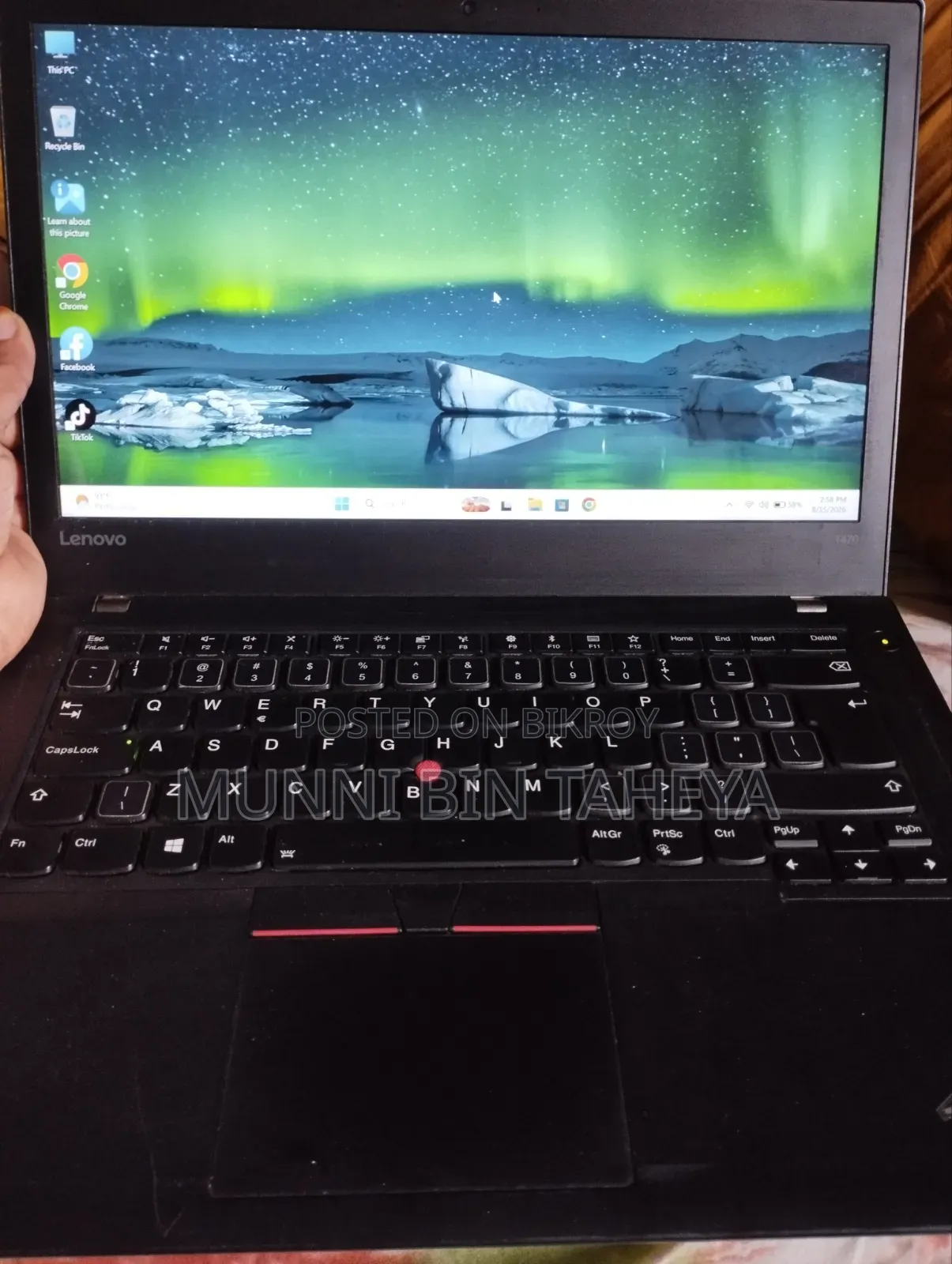 Laptop Lenovo ThinkPad T470 8GB Intel Core i5 SSD 256GB