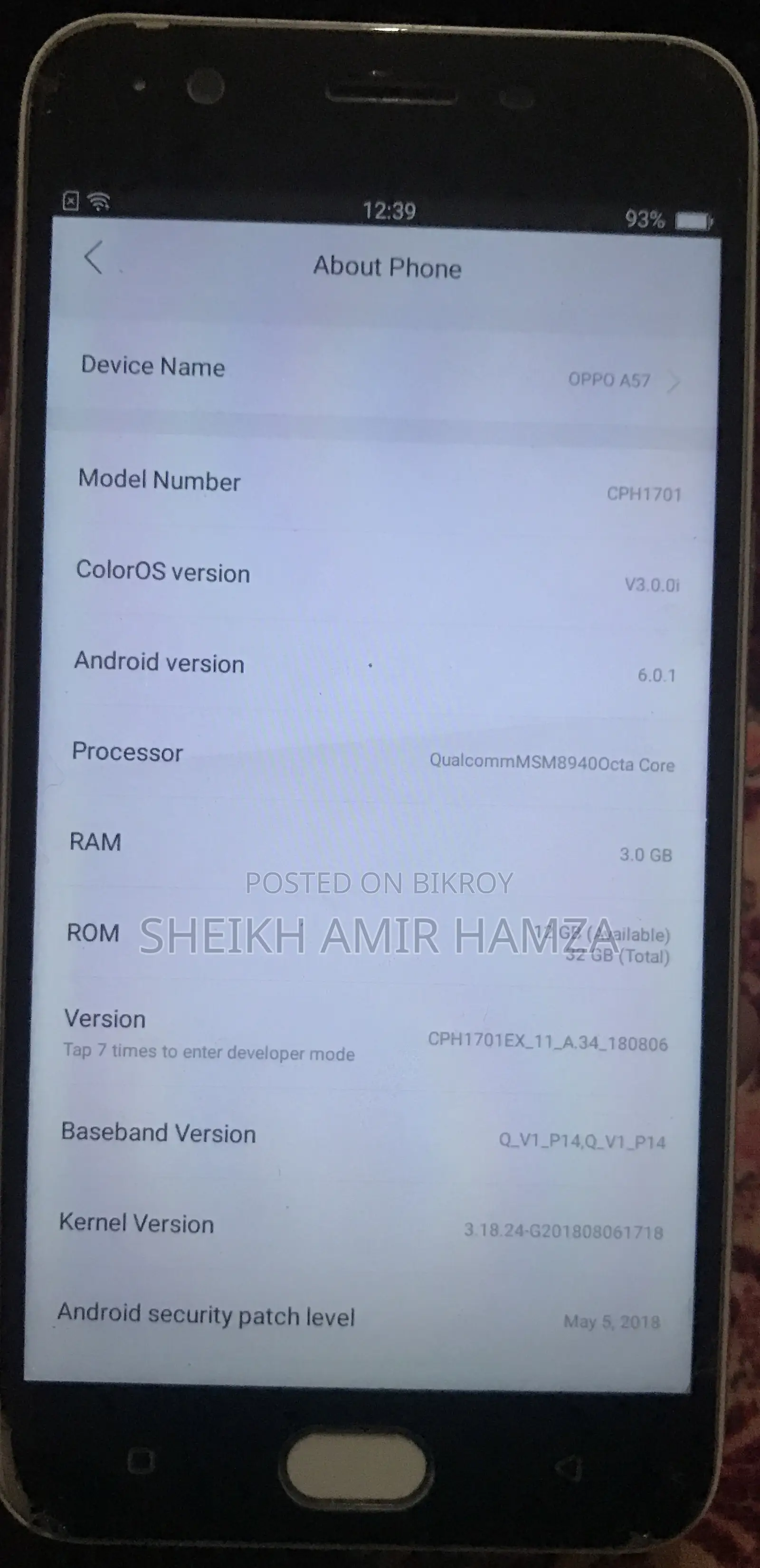 Oppo A57 32 GB White