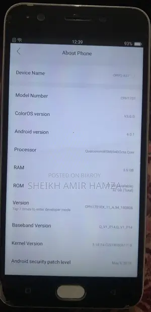 Oppo A57 32 GB White