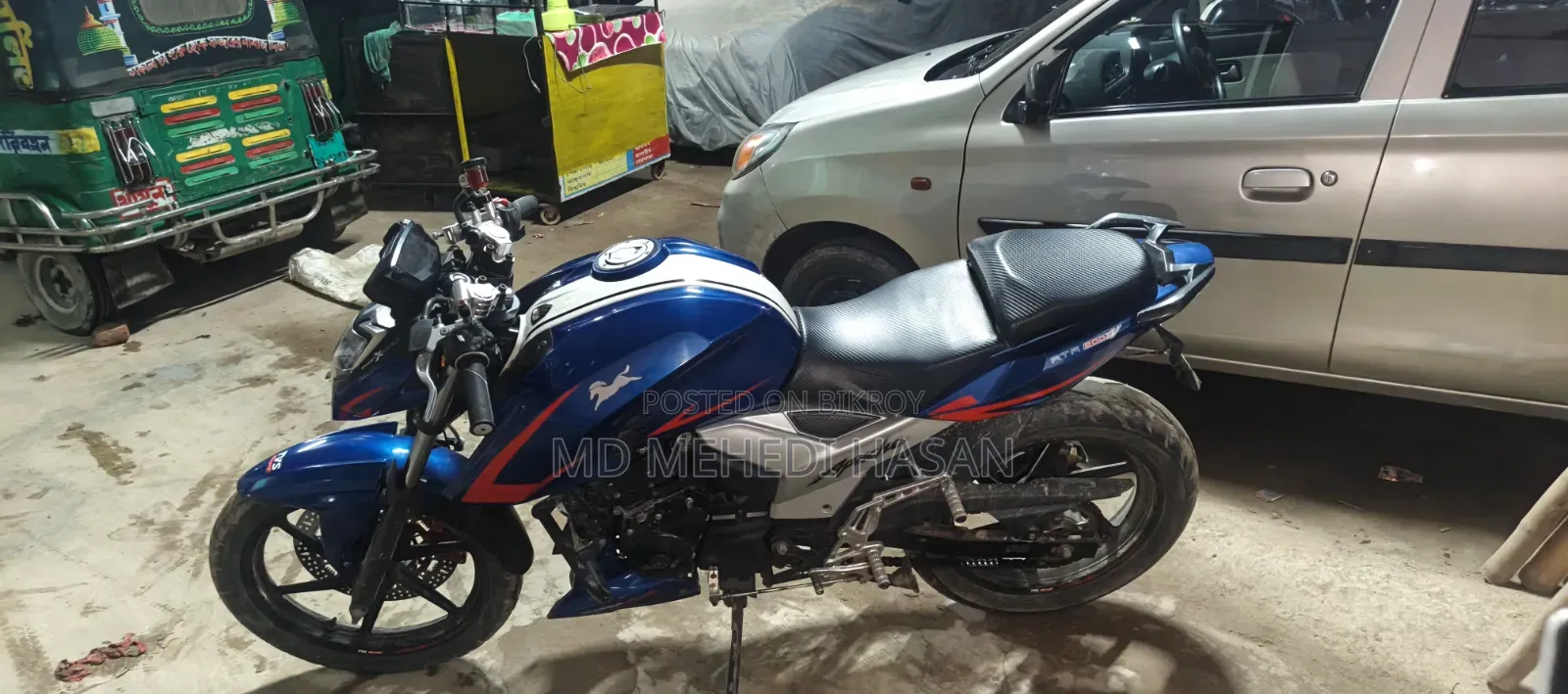 TVS Apache RTR 160 4V 2021 Blue