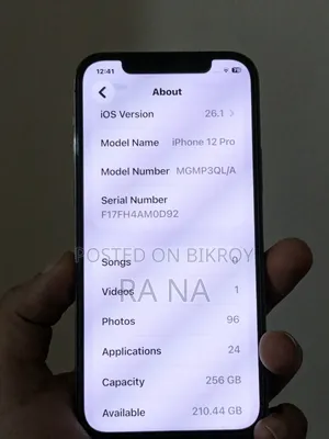 অ্যাপল আইফোন ১২ প্রো ২৫৬ জিবি গ্রে