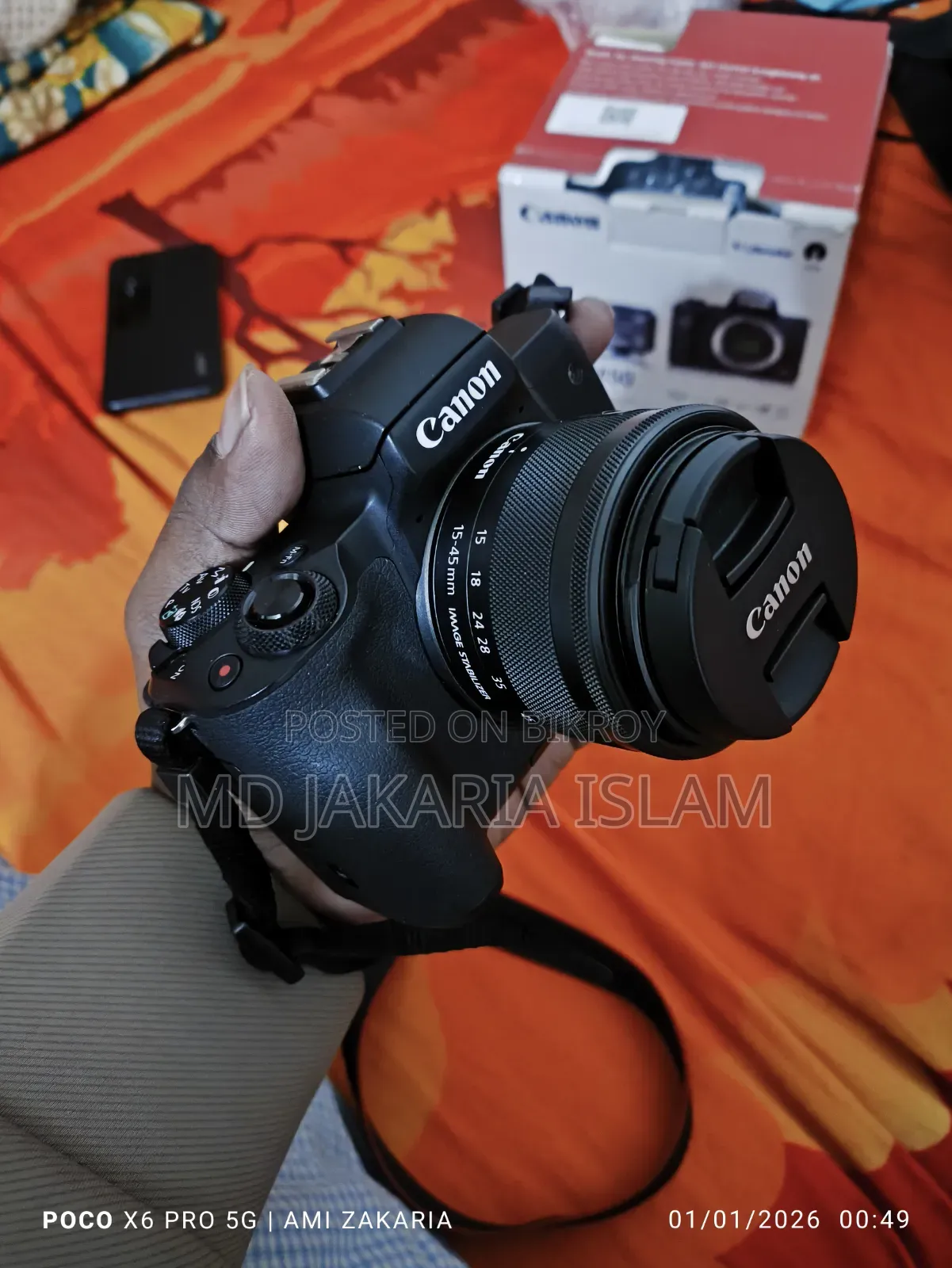 Canon M50 with 15-45 Lens and Dry Cabinet