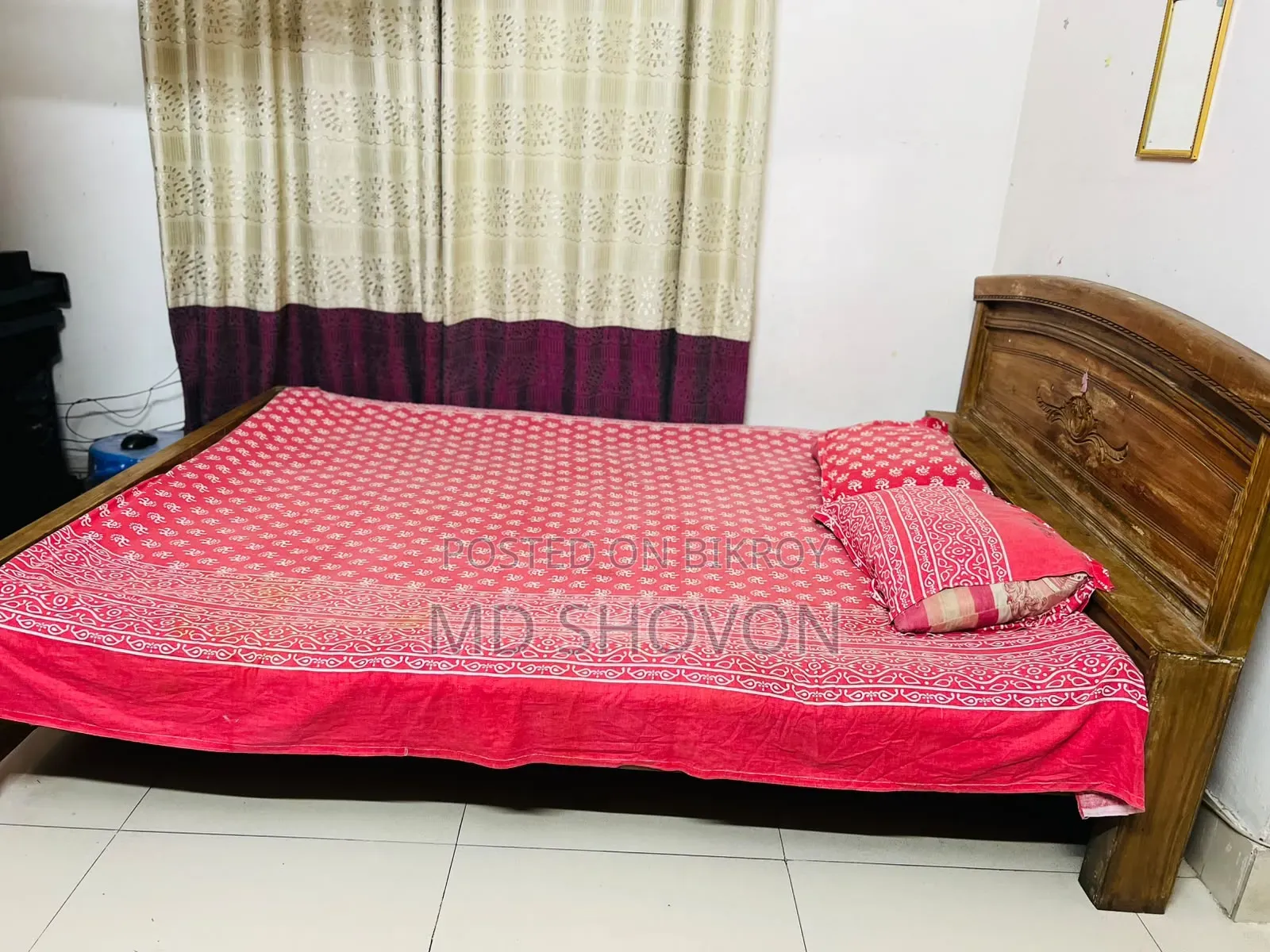শেগুন কাঠের খাট বিক্রি হবে