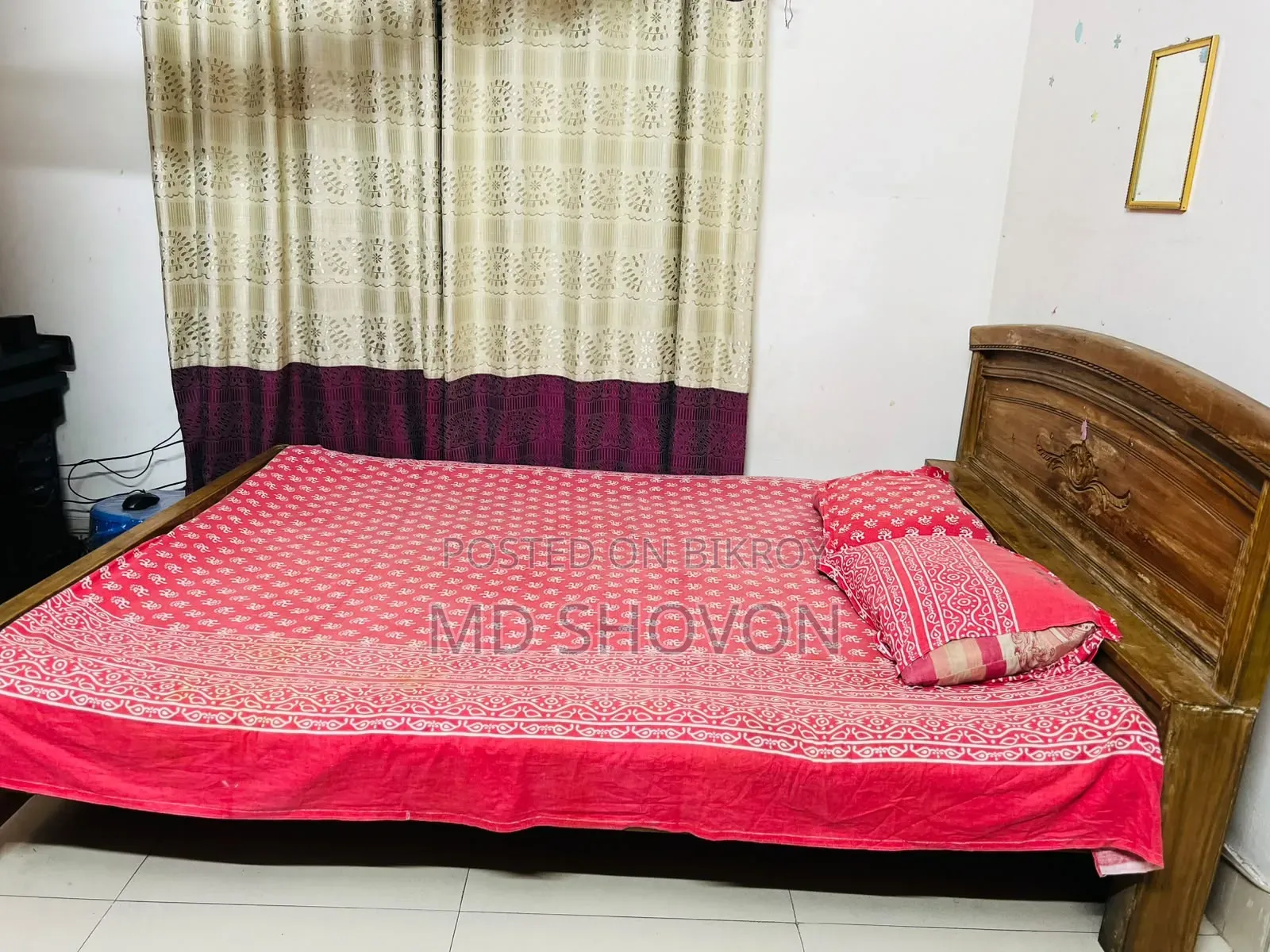 শেগুন কাঠের খাট বিক্রি হবে