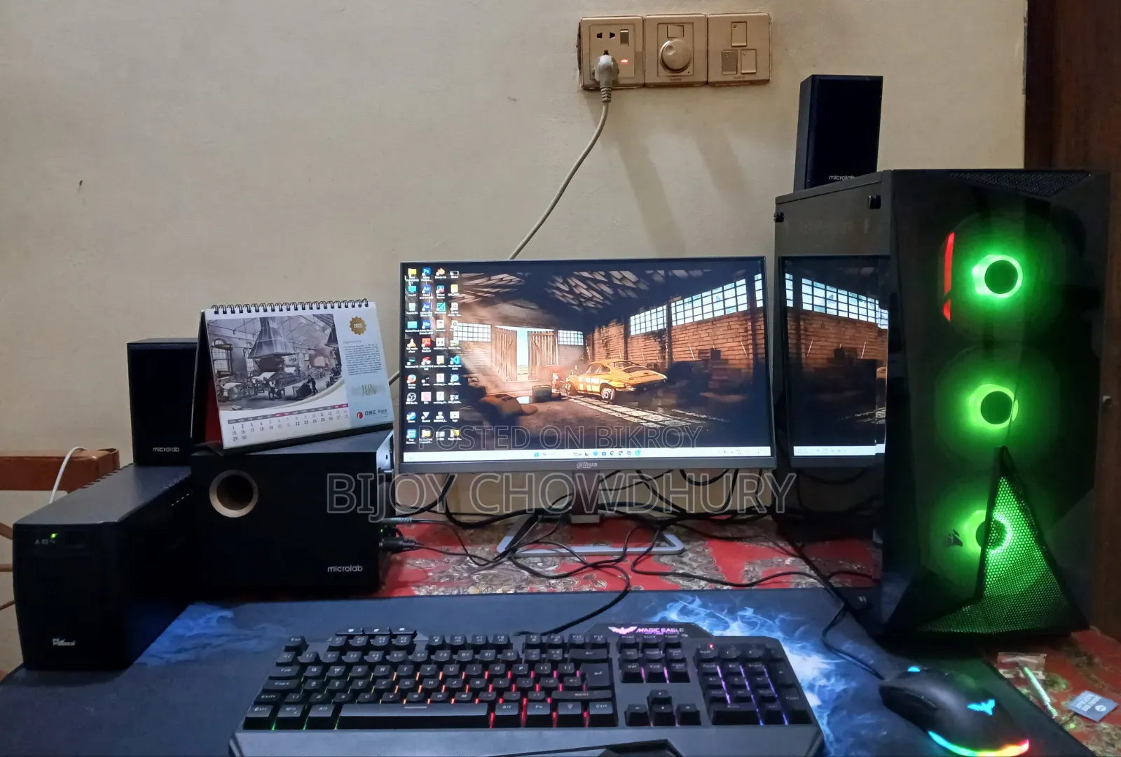 Desktop Computer MSI model 16GB AMD Ryzen 5 SSD 1T
