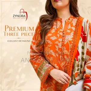 Aneelas - Summer 3PC Lawn Digital Print Dress - 32010