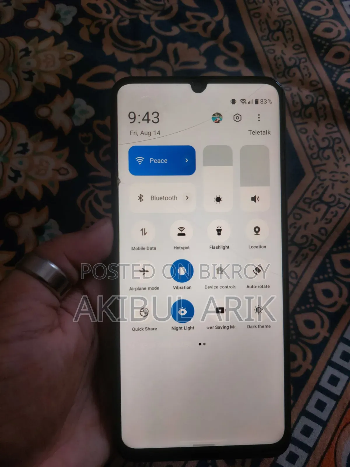 রিয়েলমি নোট ৬০এক্স ৬৪ জিবি কালো