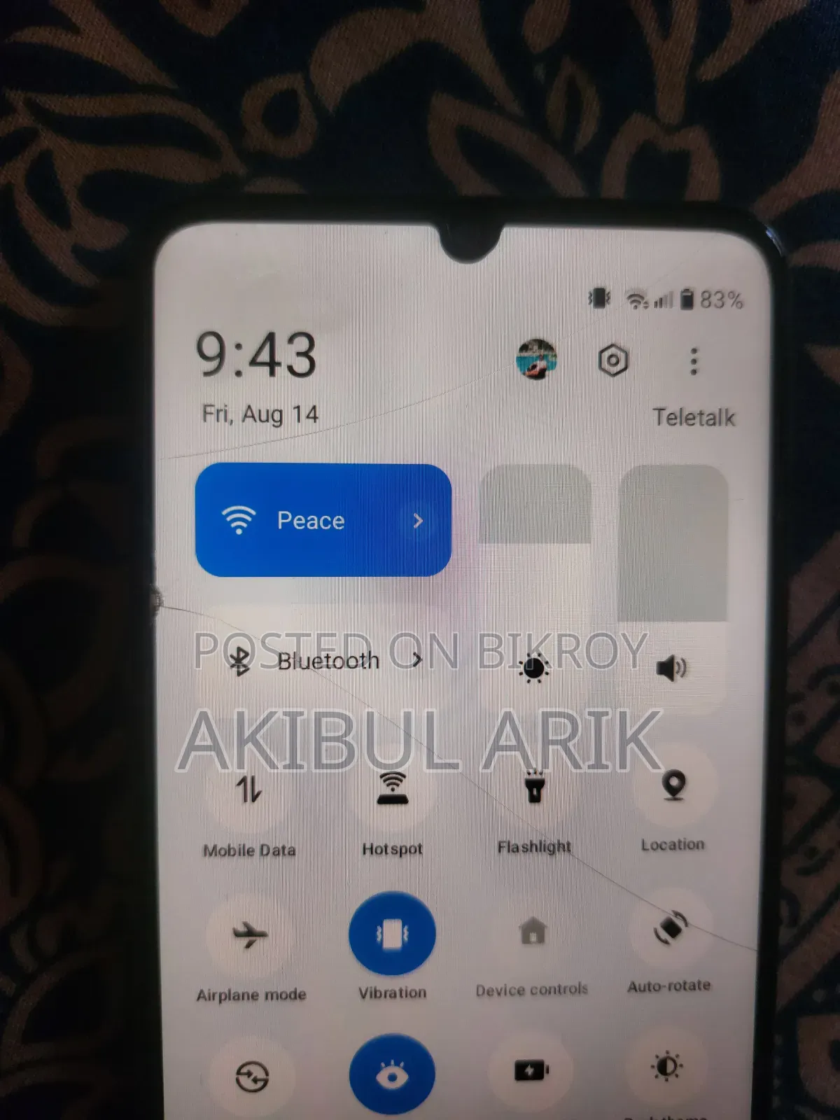 রিয়েলমি নোট ৬০এক্স ৬৪ জিবি কালো
