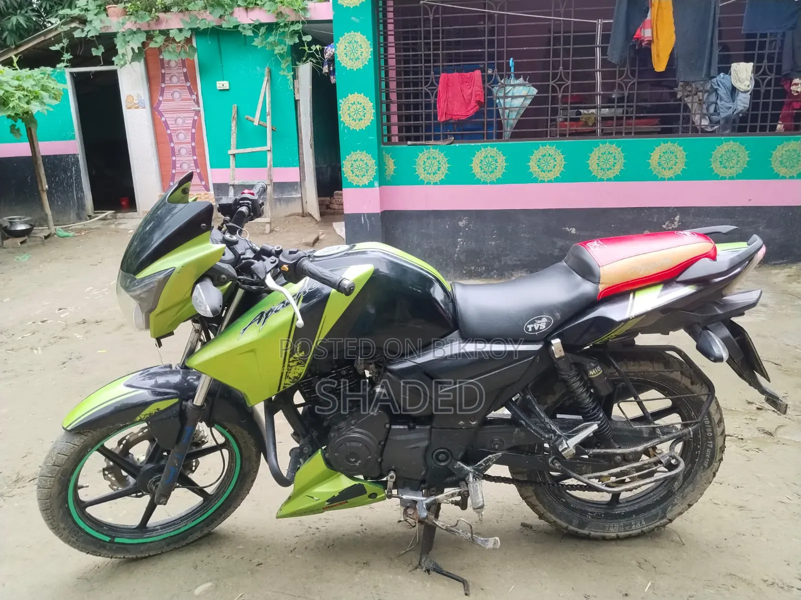 টিভিএস আপাচে আরটিআর ১৬০ টুভি ২০১৬ গ্রিন