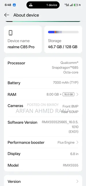 Realme C85 Pro 128 GB Green