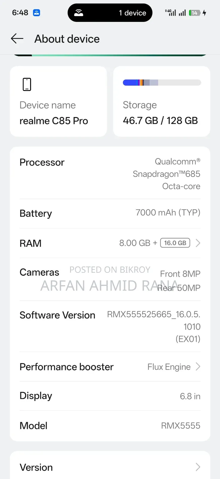Realme C85 Pro 128 GB Green
