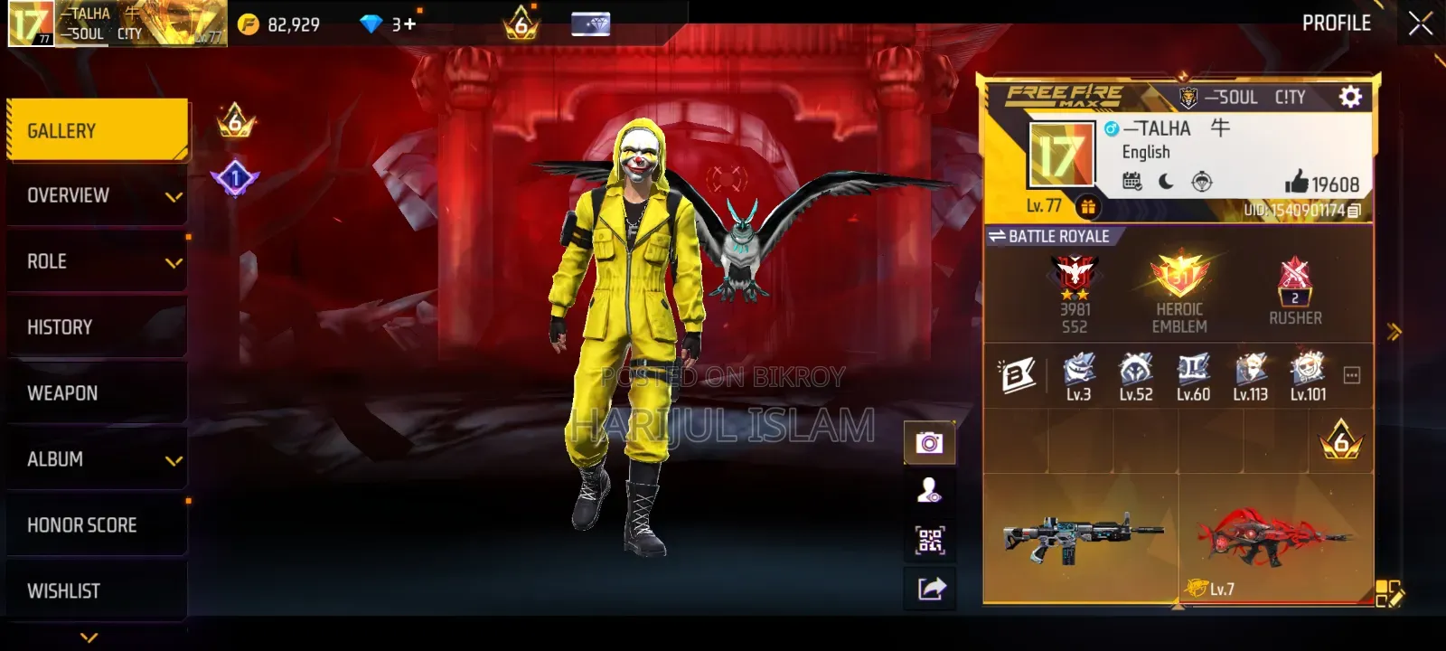 Free Fire Id Prime 7 2 Evo Max Evo King