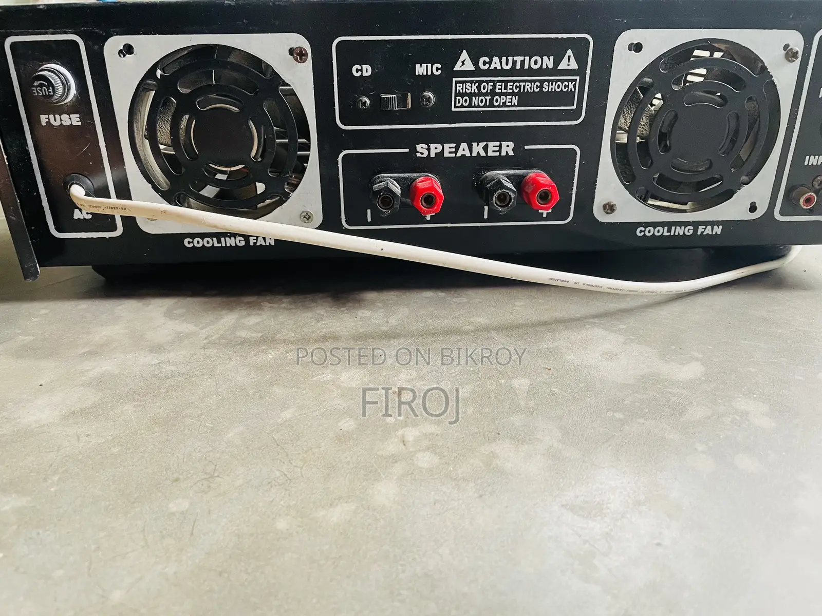This amplifier will be sold in fresh condition.