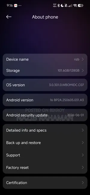 Xiaomi Redmi 15 5G 256 GB Gray