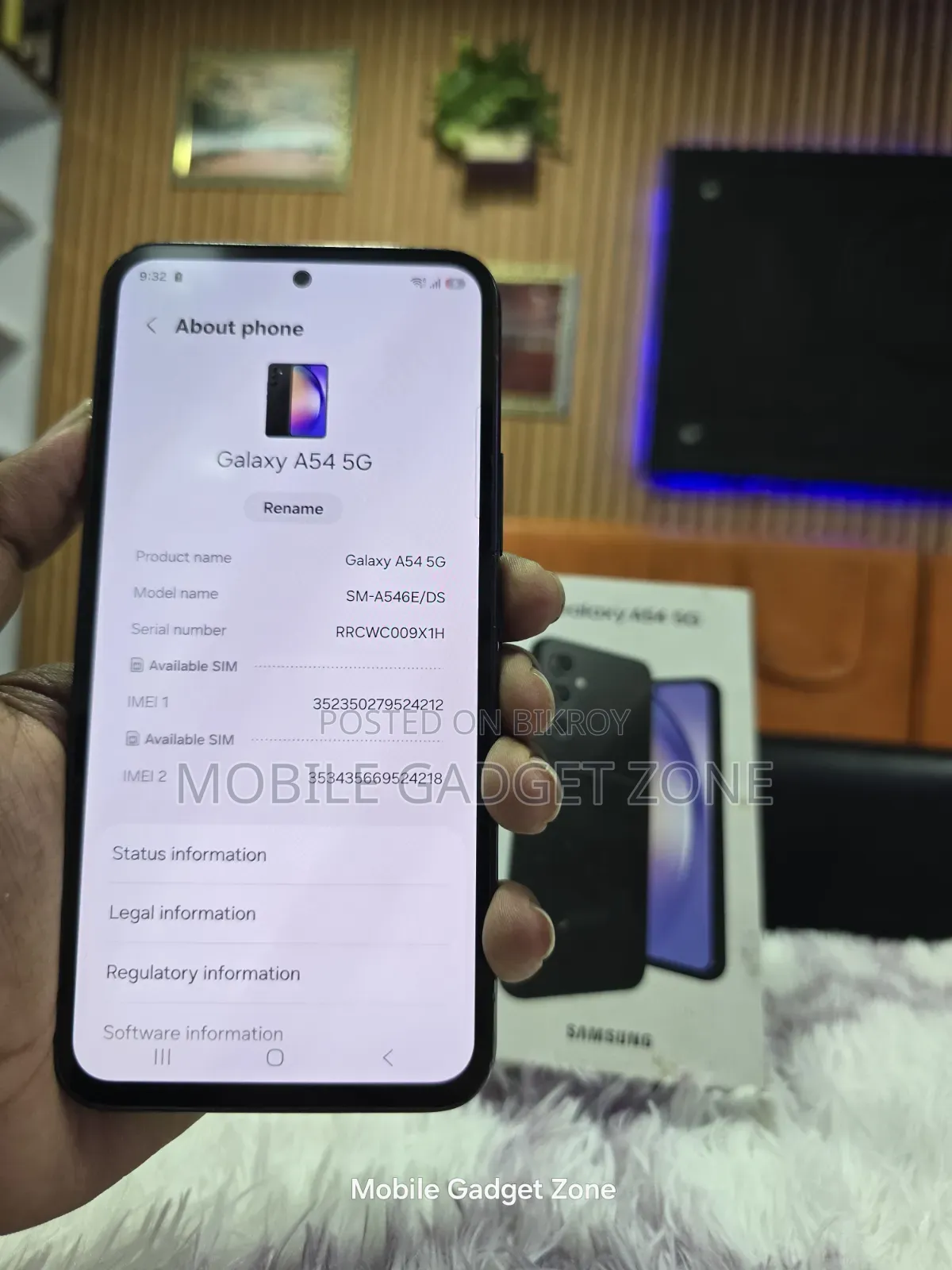 স্যামসাং গ্যালাক্সি A54 5G ১২৮ জিবি ব্ল্যাক