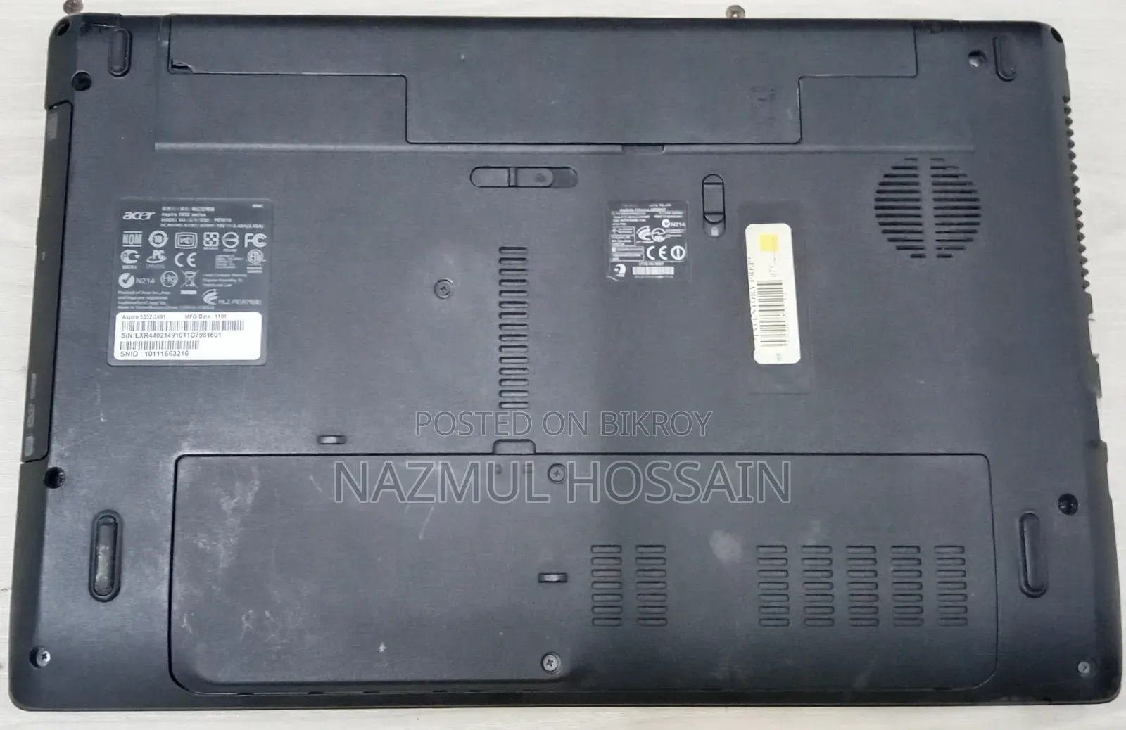 Laptop Acer 4GB AMD HDD 250GB