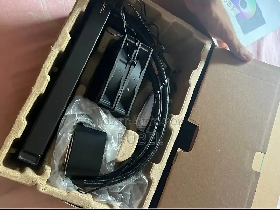 PC Casing + 240mm ARGB Liquid Cooler + Extra ARGB Fan + 24-inch 144Hz Gaming Monitor