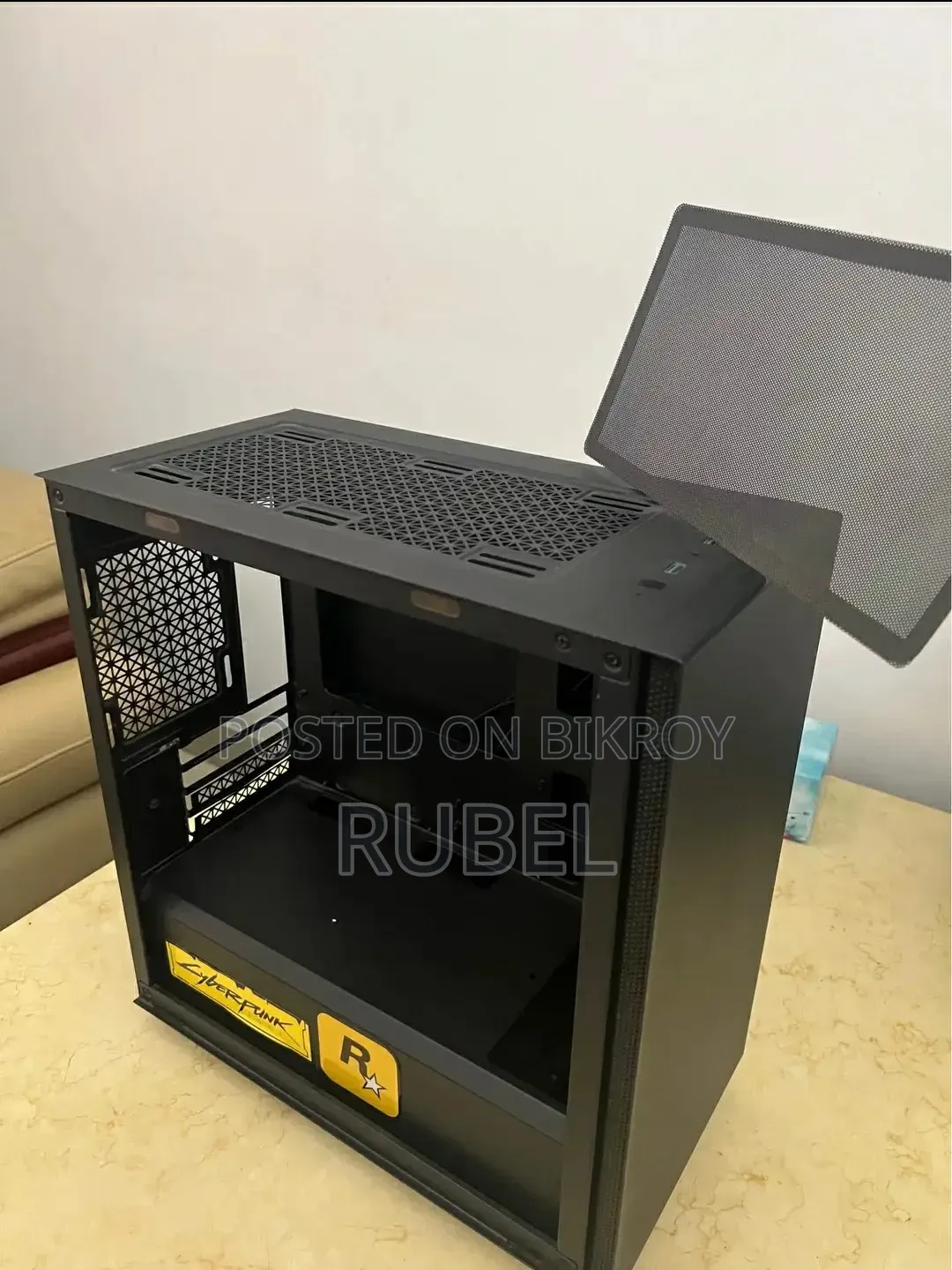 PC Casing + 240mm ARGB Liquid Cooler + Extra ARGB Fan + 24-inch 144Hz Gaming Monitor