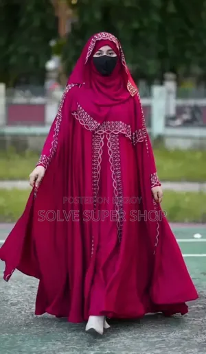 Rupkotha Stone Burqa Set | Premium Dubai Cherry Fabric