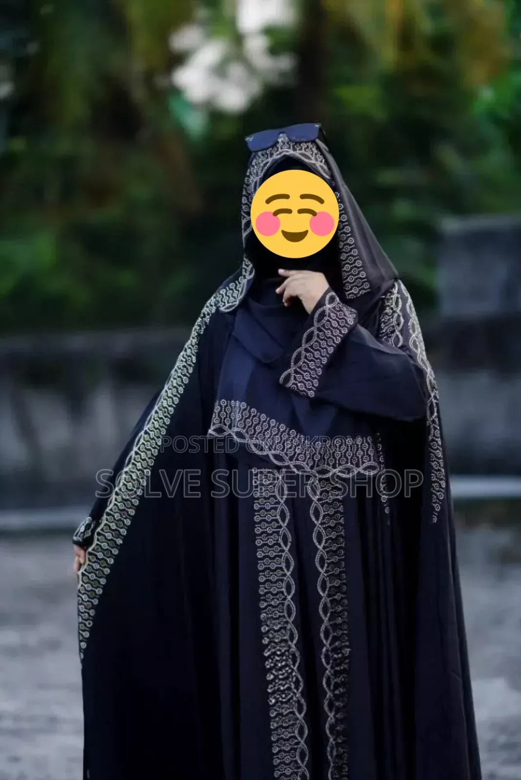 Rupkotha Stone Burqa Set | Premium Dubai Cherry Fabric