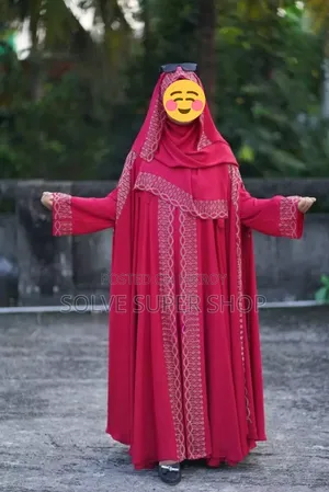 Rupkotha Stone Burqa Set | Premium Dubai Cherry Fabric