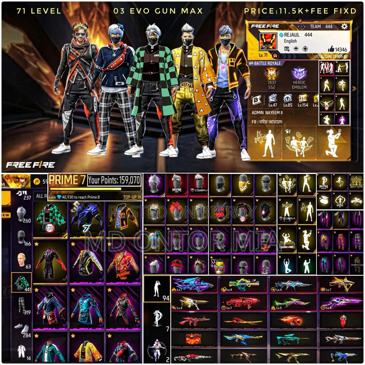 Free Fire Id Sell Buy