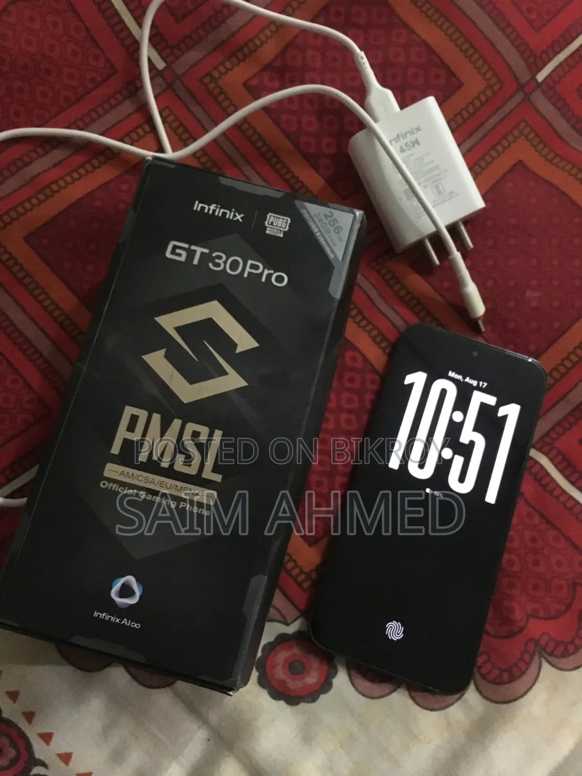 ইনফিনিক্স জিটি ৩০ প্রো ৫জি ২৫৬ জিবি সিলভার
