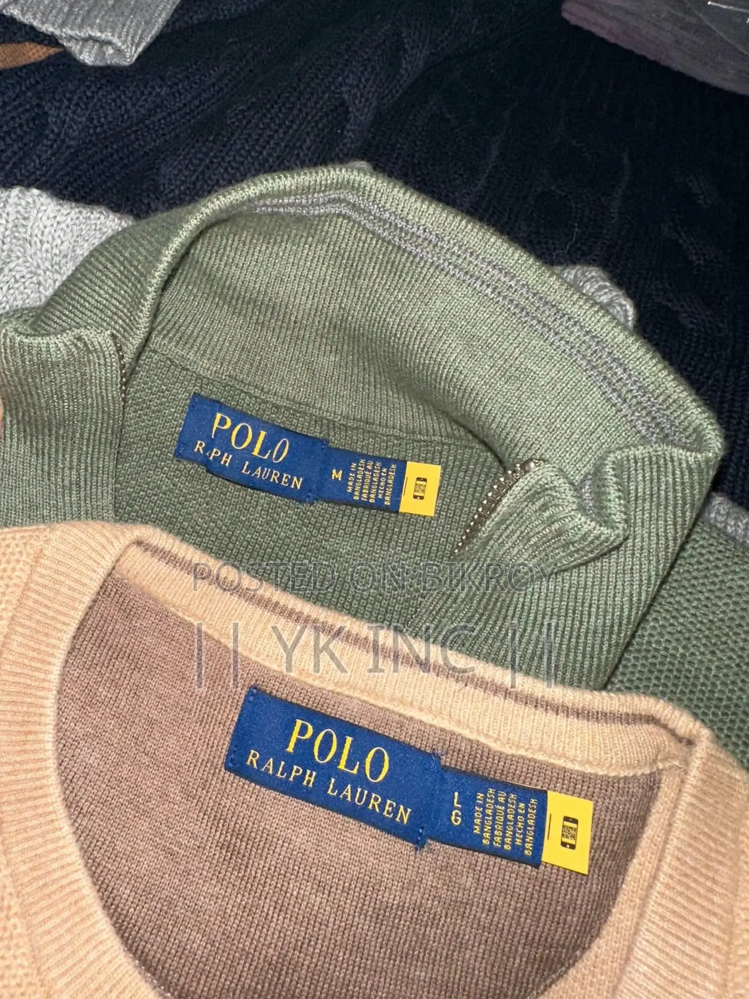 Export Quality Polo Ralph Lauren Men's Half-Zip Sweater – Brand New