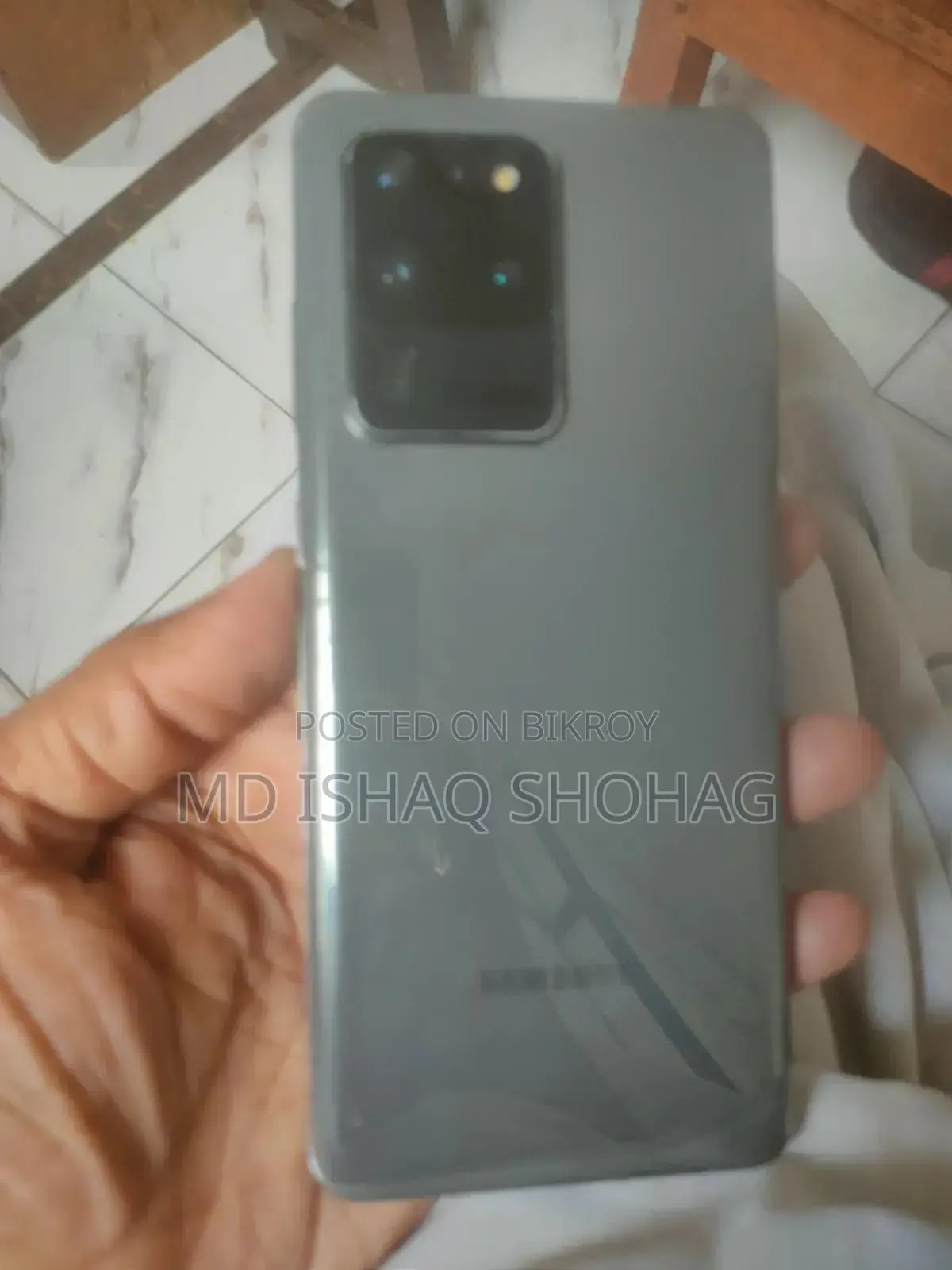 স্যামসাং গ্যালাক্সি এস২০ আল্ট্রা ৫জি ১২৮ জিবি ধূসর