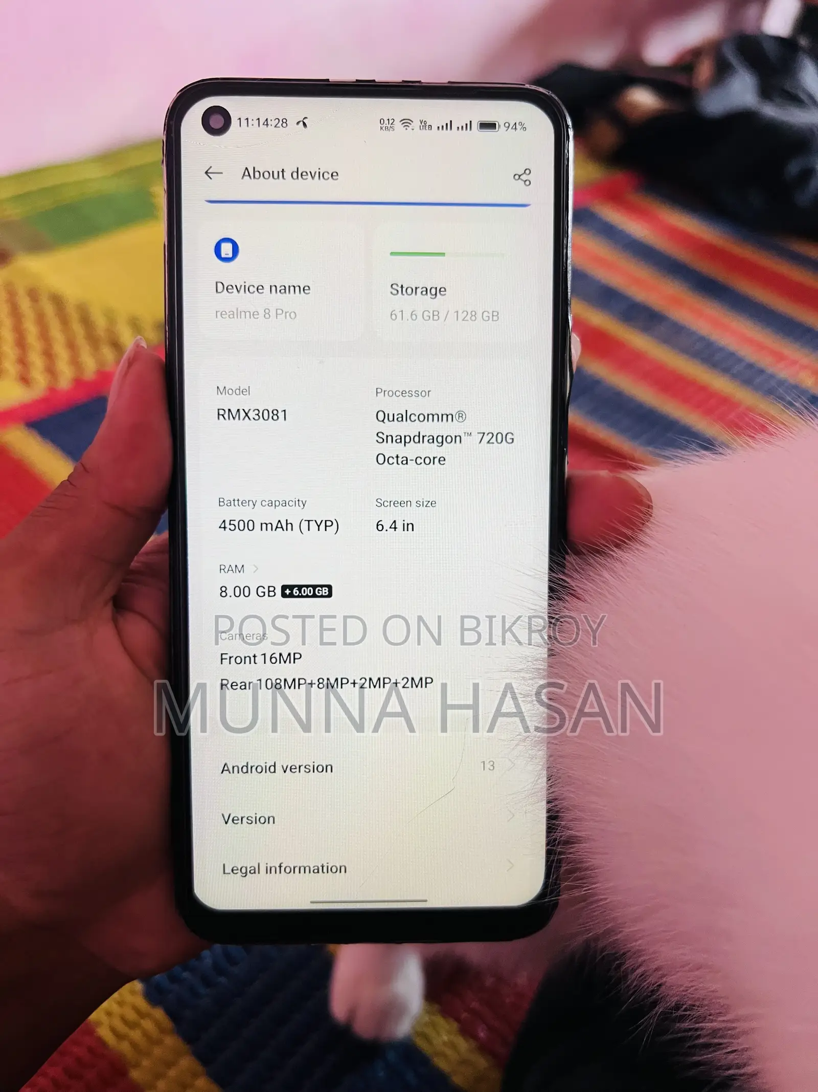 Realme 8 Pro 128 GB Yellow