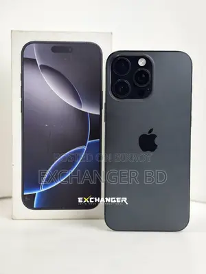 অ্যাপল আইফোন ১৬ প্রো ম্যাক্স ২৫৬ জিবি কালো