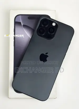 অ্যাপল আইফোন ১৬ প্রো ম্যাক্স ২৫৬ জিবি কালো