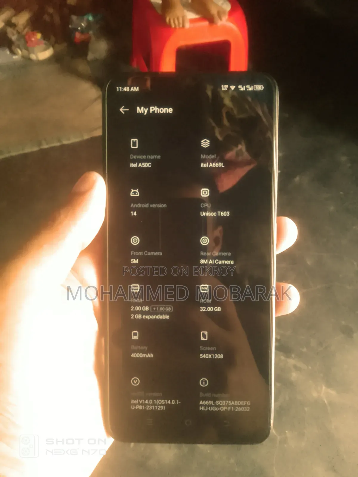 Itel A50C 32 GB Black