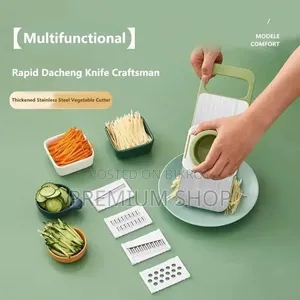 5-in-1 Multifunctional Vegetable Cutter | Stainless Steel Blade