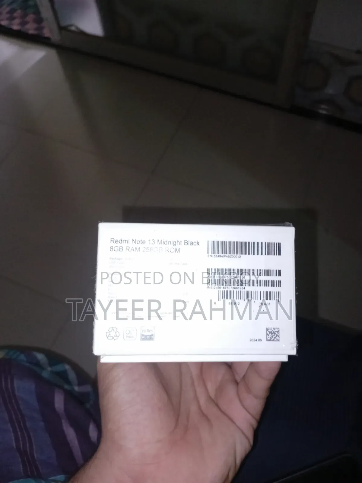 New Xiaomi Redmi Note 13 256 GB Black