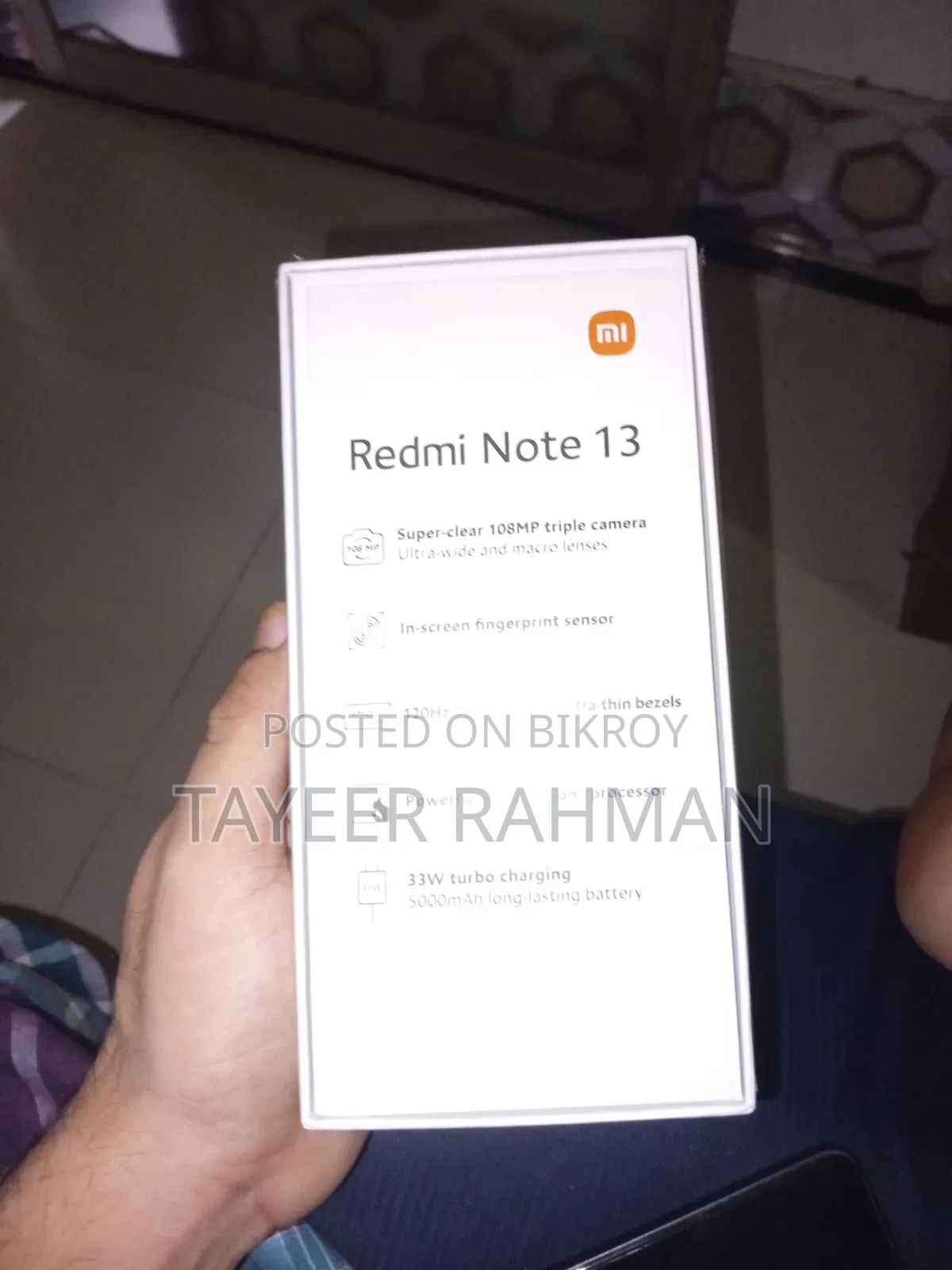 New Xiaomi Redmi Note 13 256 GB Black