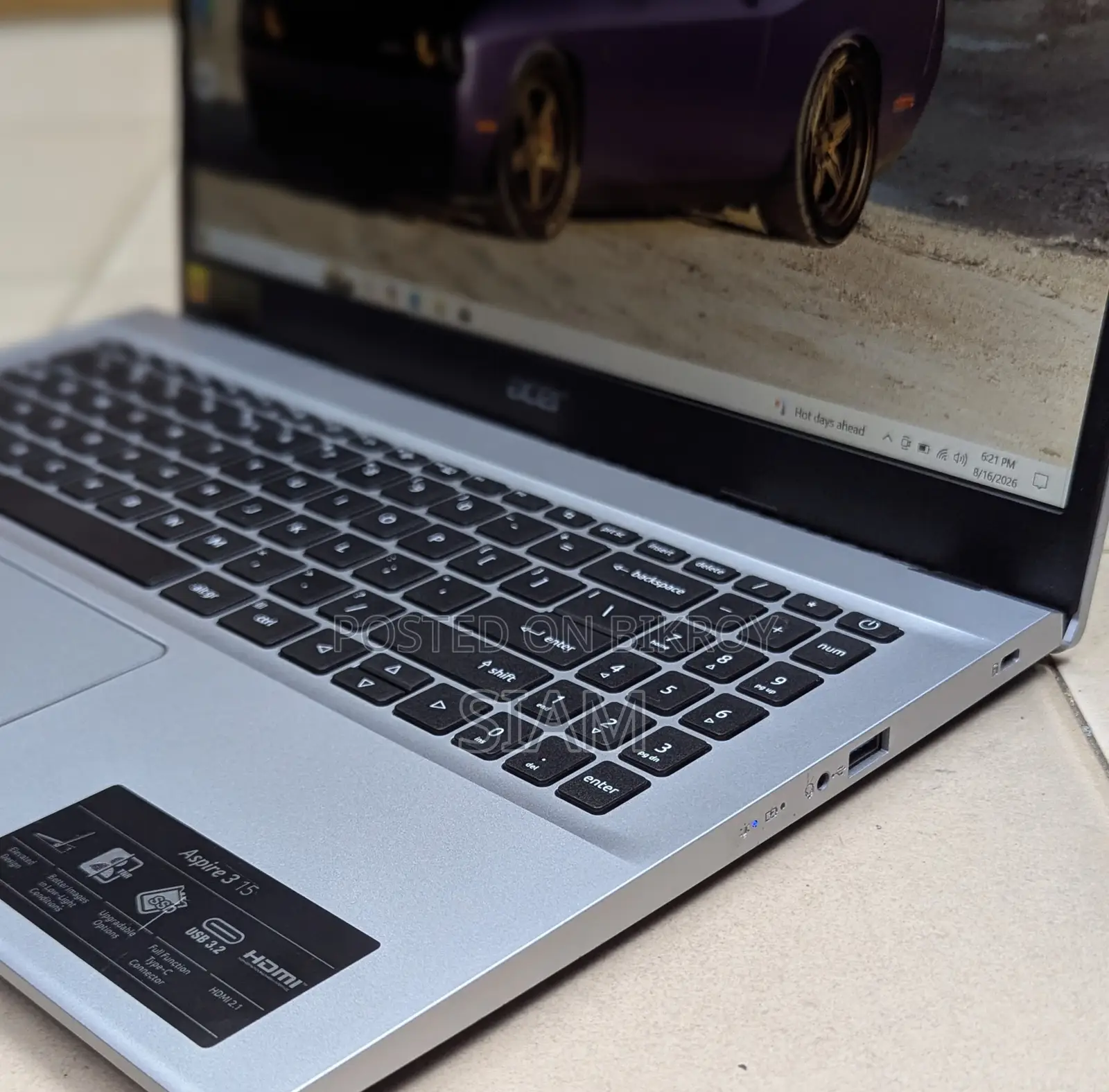 Laptop Acer Aspire 3 16GB AMD Ryzen 7 SSD 512GB