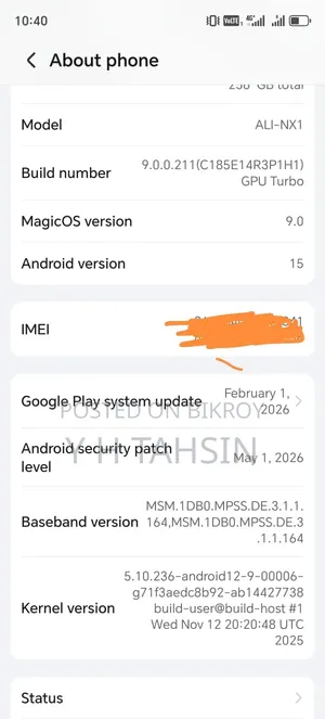 Honor X9b 5G 256 GB Blue