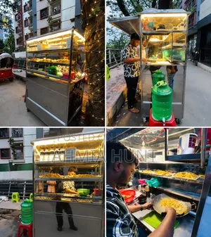 Full SS Body Fast Food Cart for Sale — with Stove and Deep Fryer