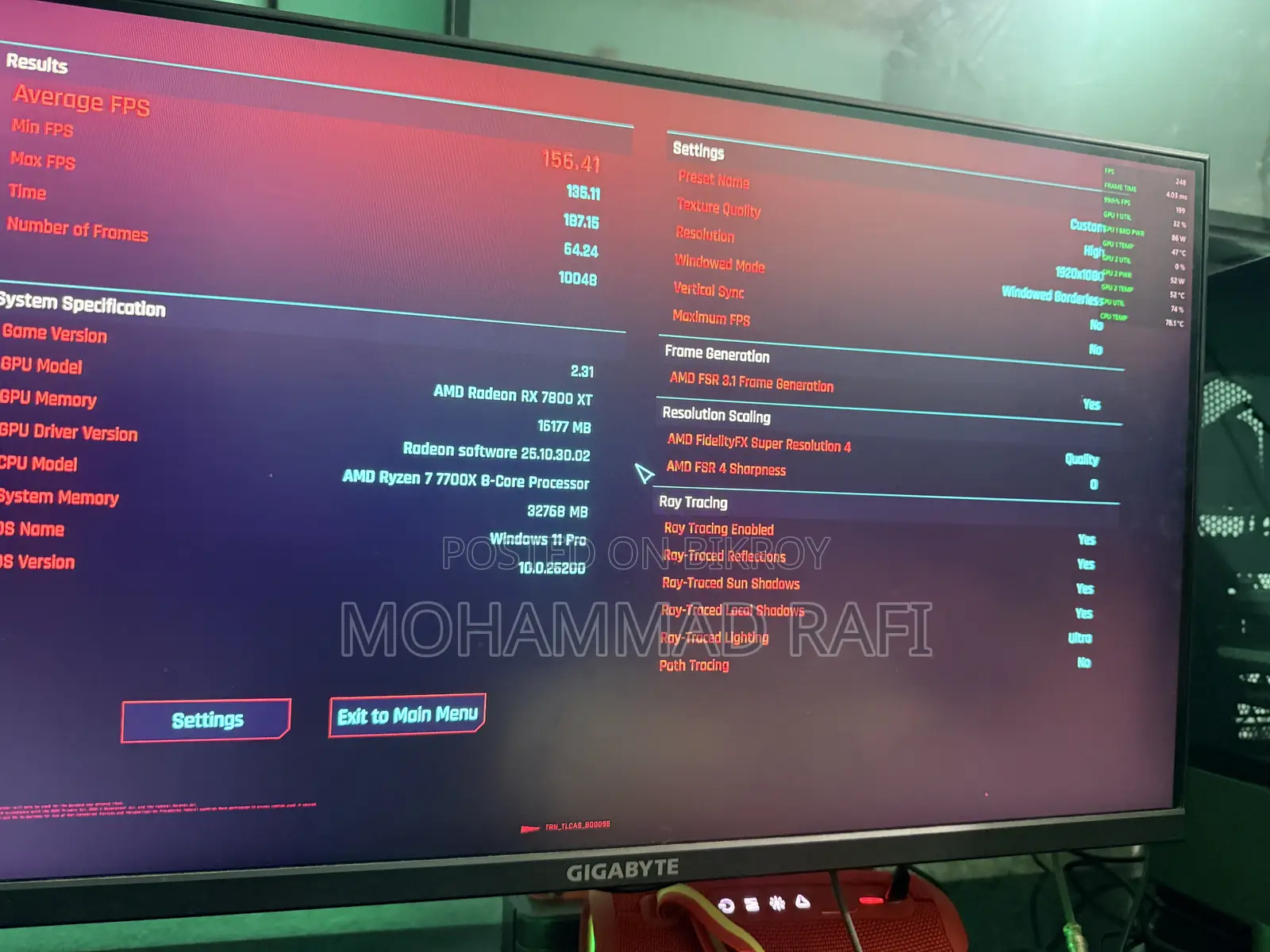 Gigabyte G27F 27” Gaming Monitor