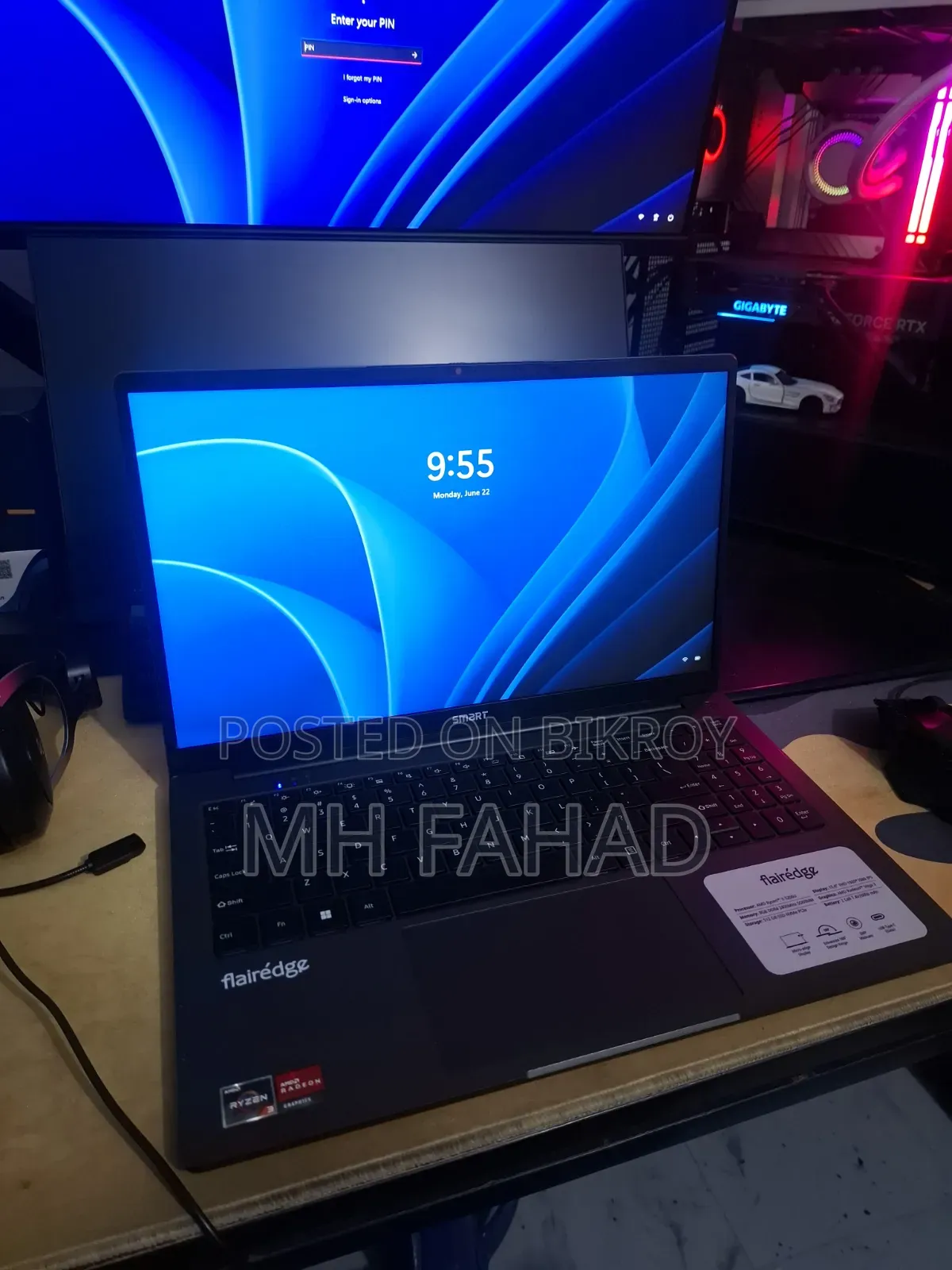 Laptop 8GB AMD Ryzen 3 SSD 512GB
