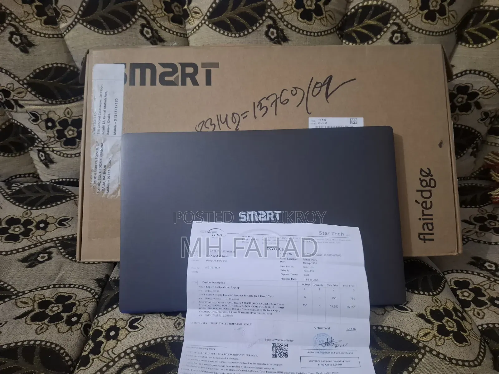Laptop 8GB AMD Ryzen 3 SSD 512GB