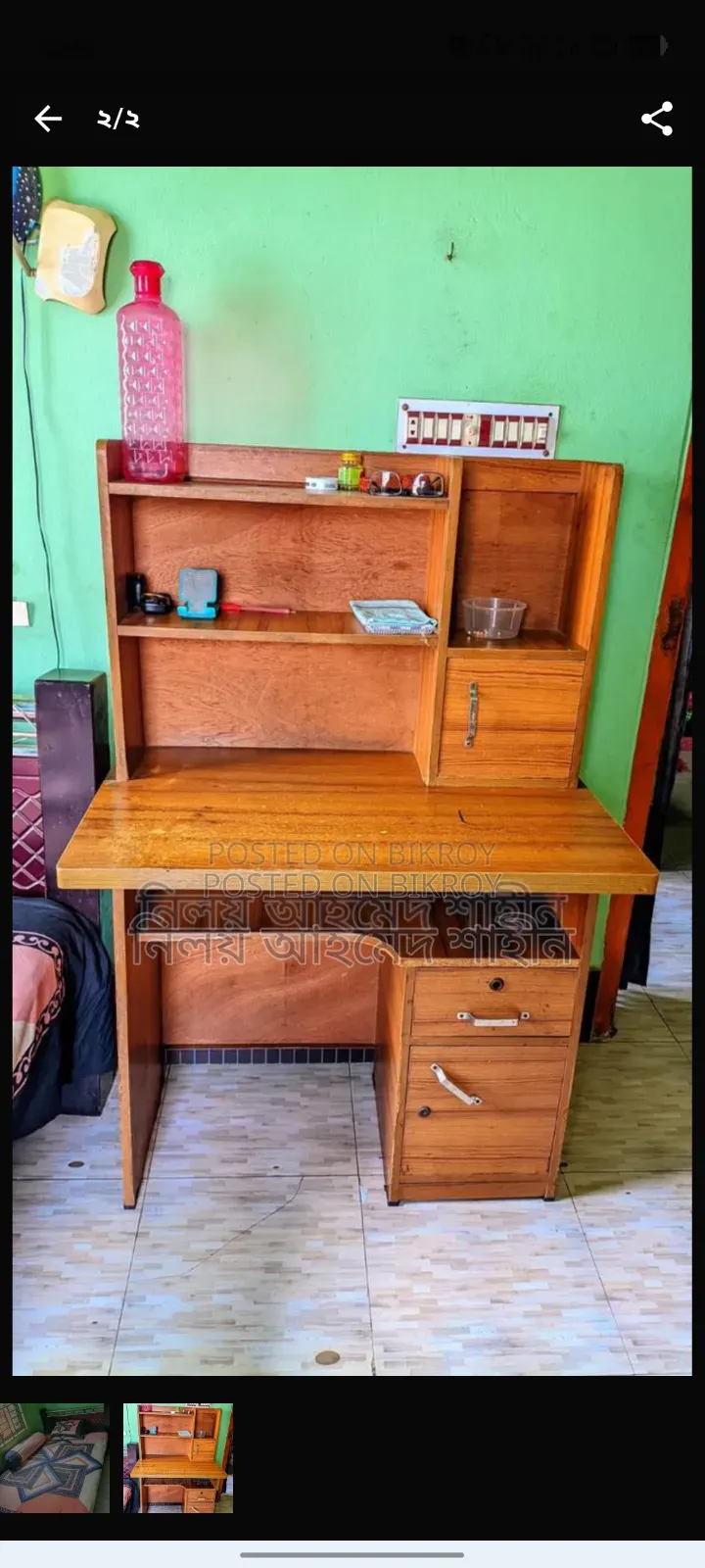 মালয়েশিয়ান উড খাট এবং টেবিল বিক্রি হবে