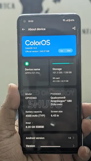 Oppo F21 Pro 128 GB Orange