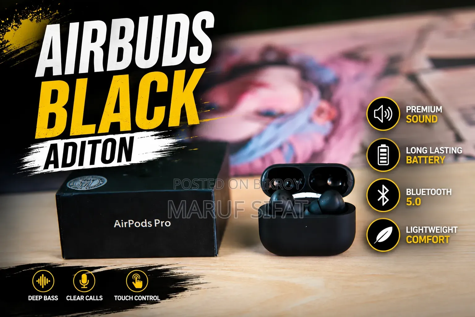 Airbuds Black Edition
