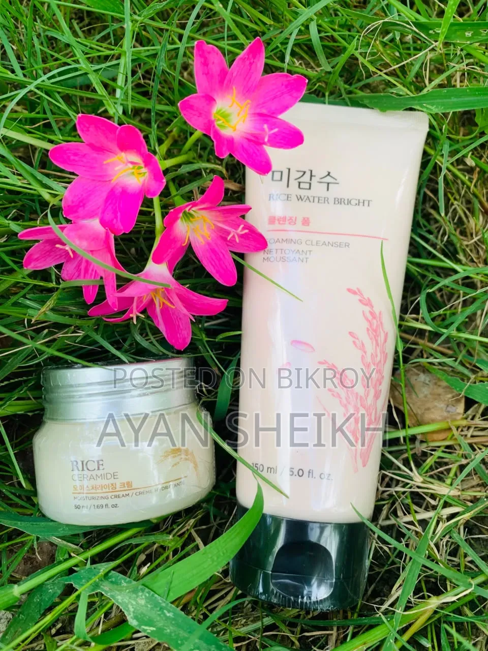 1. Rice Water Bright Foaming Cleanser
2. Rice Ceramide Moisturizing Cream