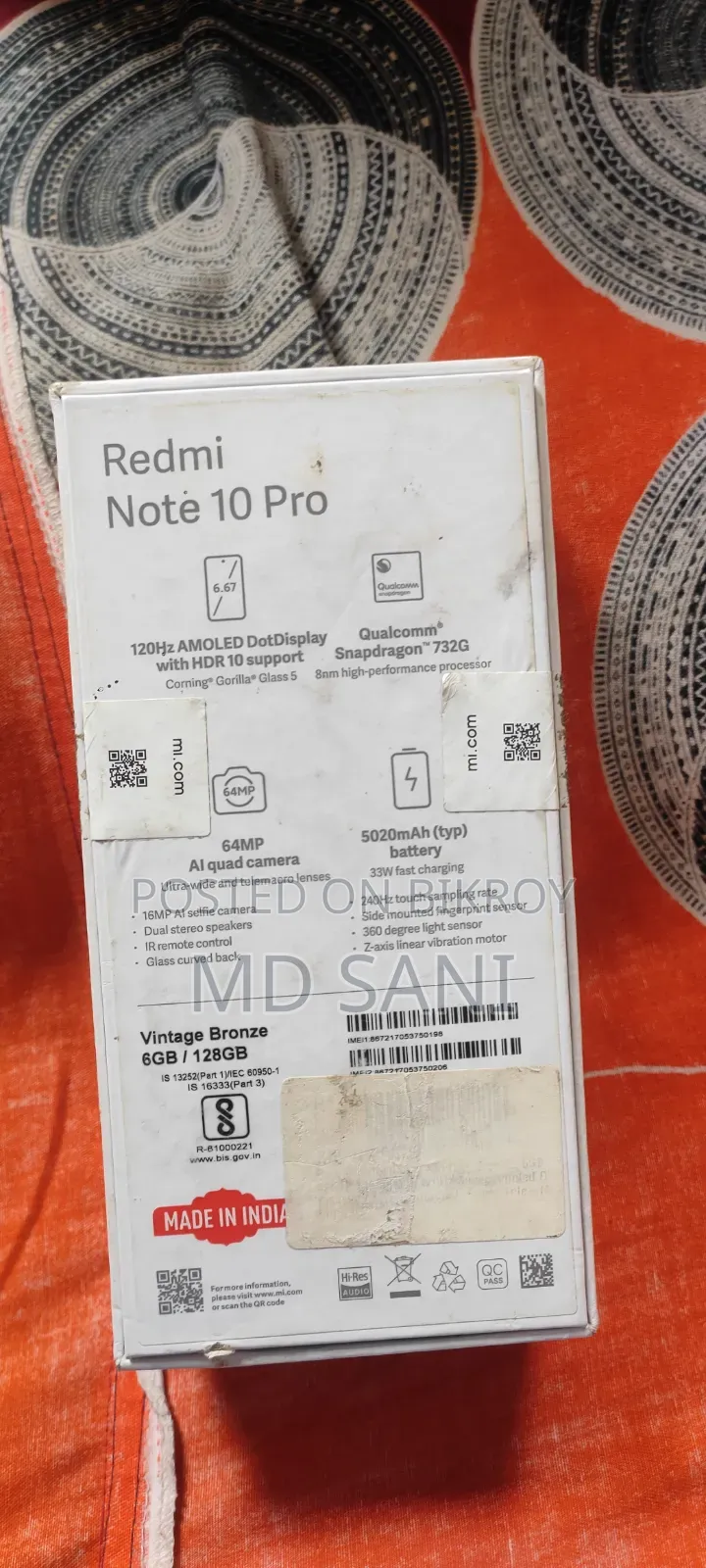 Xiaomi Redmi Note 10 Pro 128 GB Red